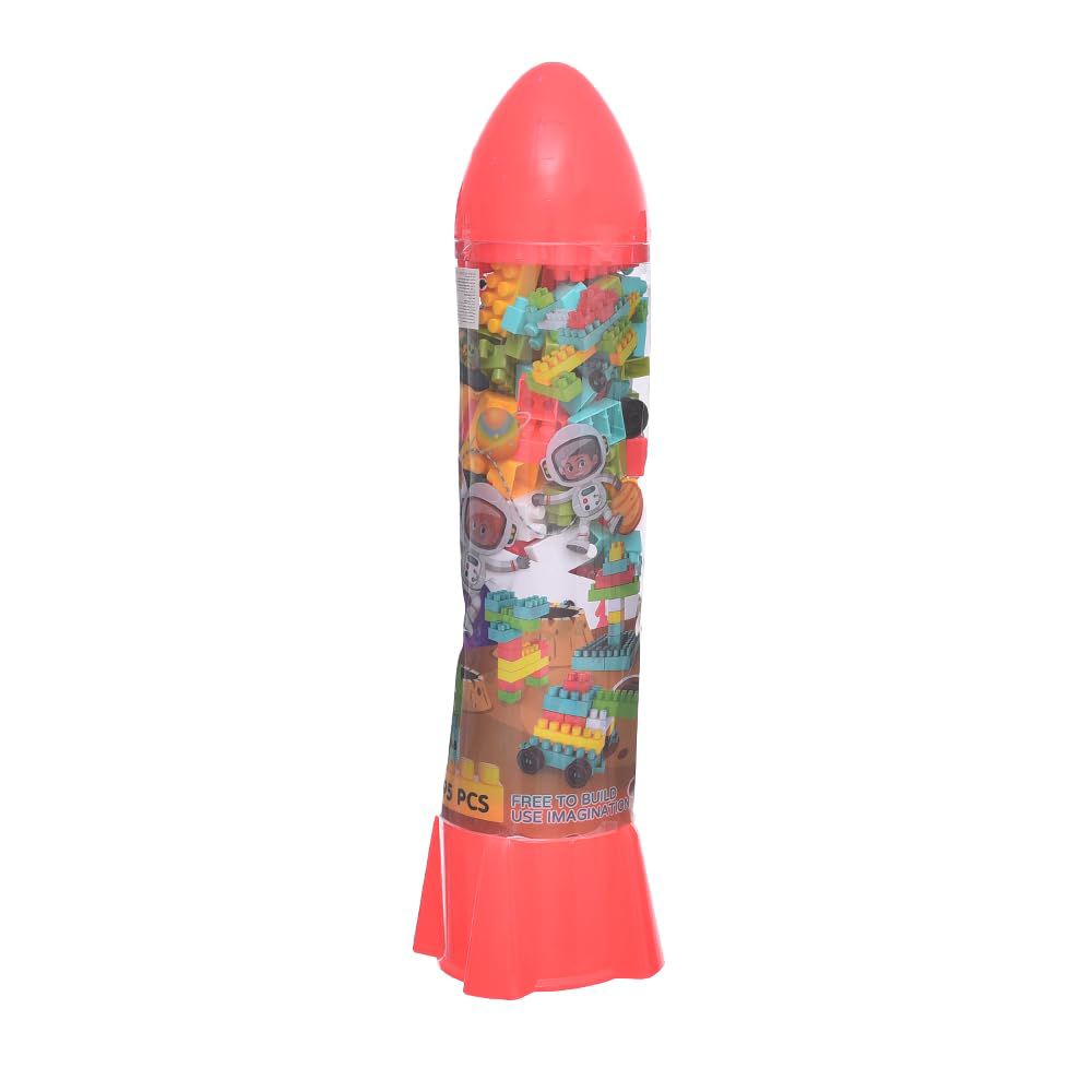 Rocket-Shaped Building Block Set (195 Pieces)