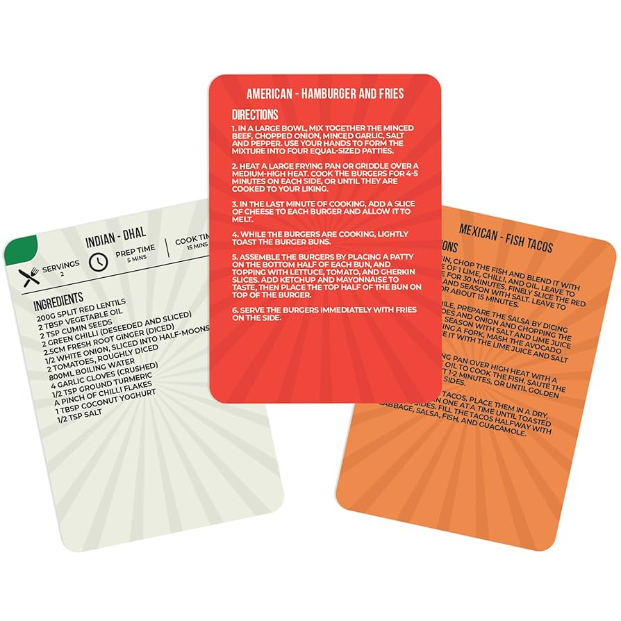 100 Takeaway Recipe Cards