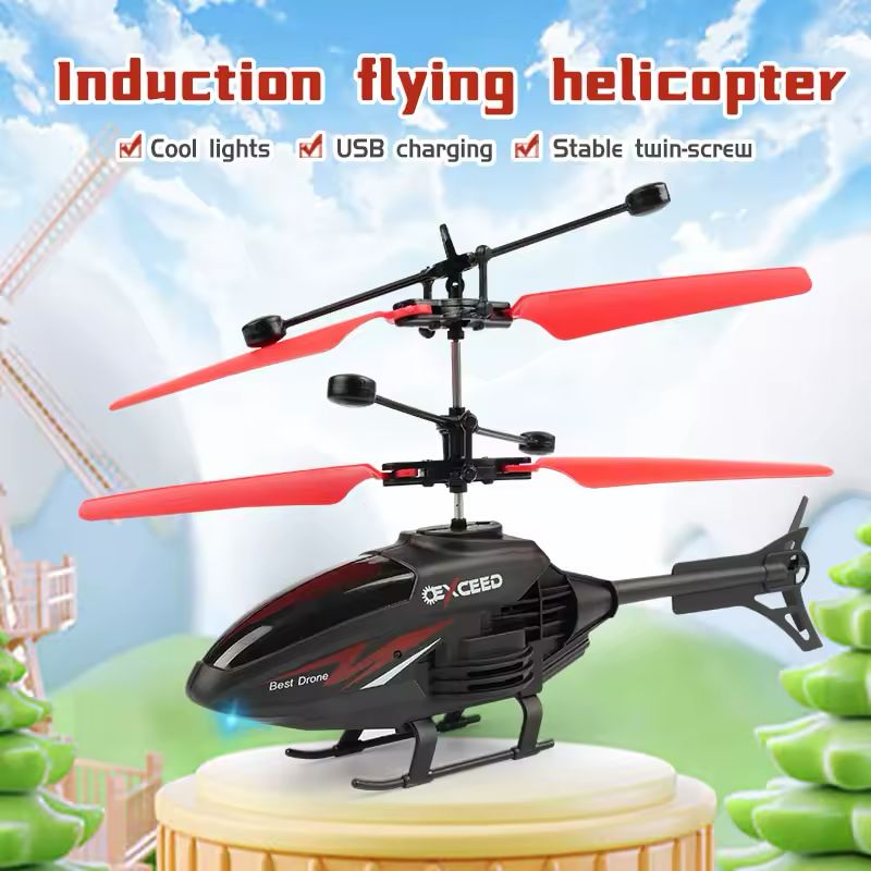 Remote Controlled (RC) Helicopter with Hand-Gesture Sensor