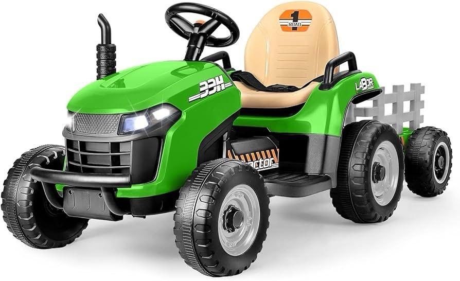 Kids Electric Ride On - Tractor & Trailer
