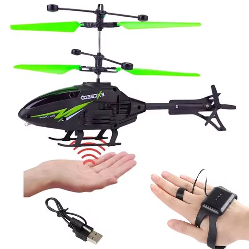 Remote Controlled (RC) Helicopter with Hand-Gesture Sensor