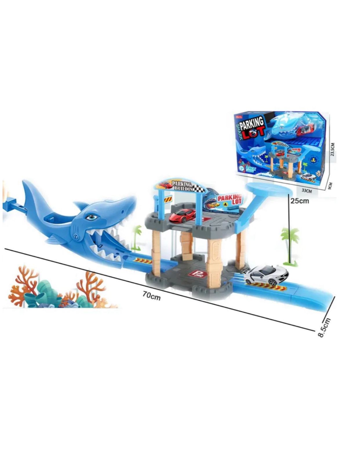 Shark Parking Lot Play Set