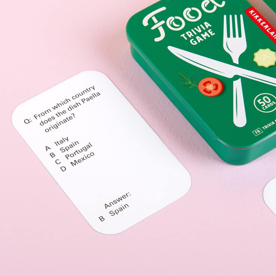 Food Trivia Cards