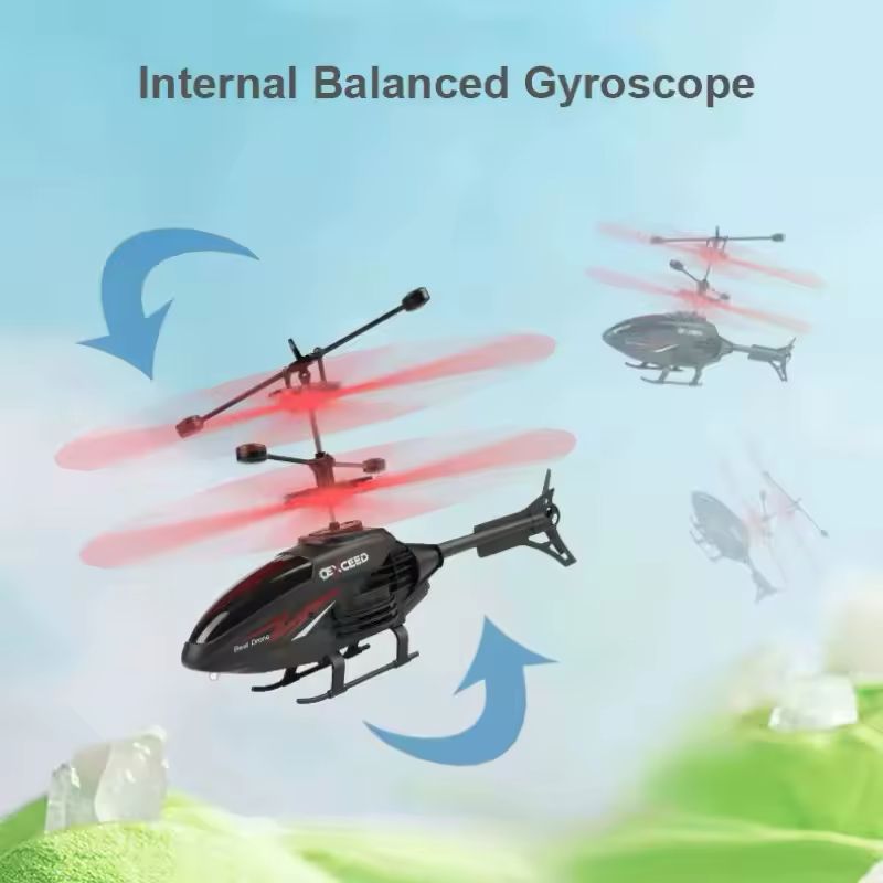 Remote Controlled (RC) Helicopter with Hand-Gesture Sensor