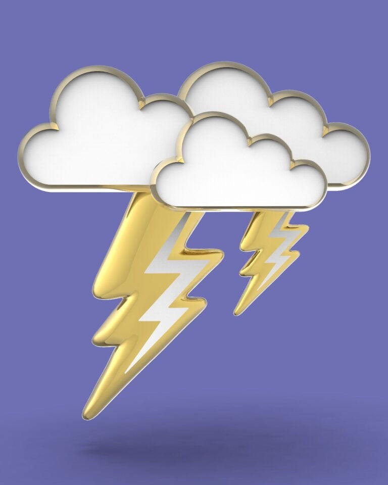 Stainless Steel Keyring - Lightning Bolt