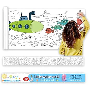 Underwater World Graffiti Scroll