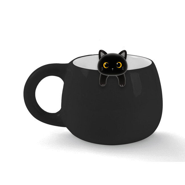 XL Charm Mug - Black Cat