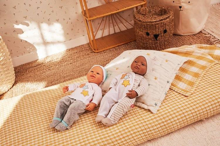 Beige Pyjama Set for 38cm Miniland Dolls