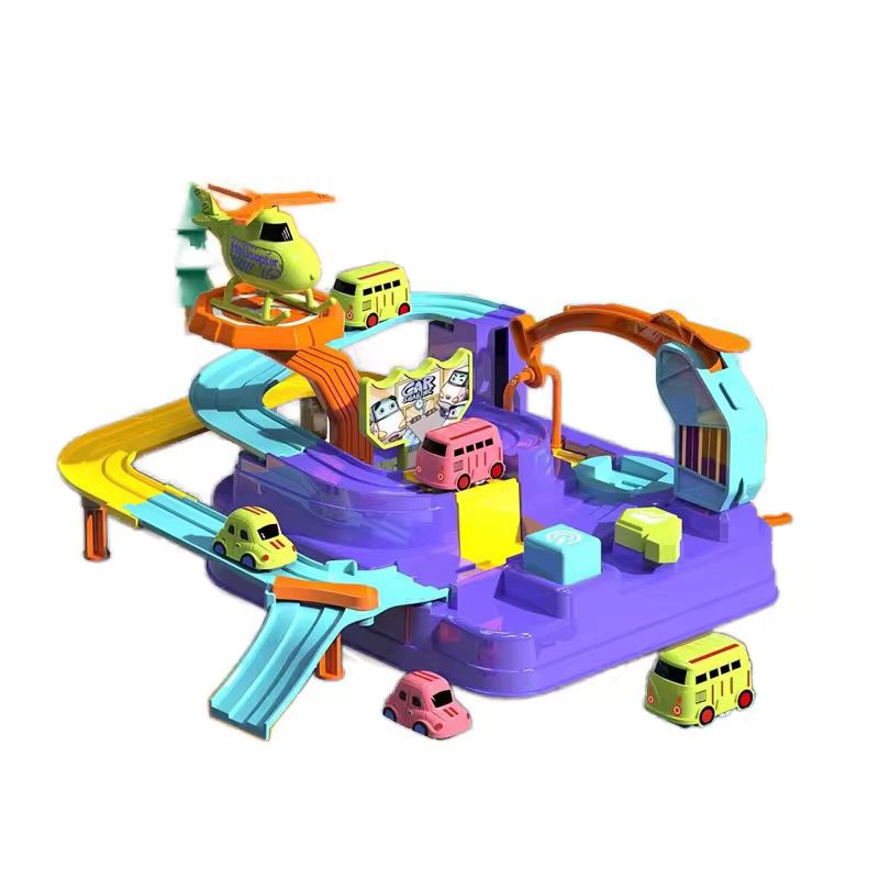 Colourful Car & Helicopter Play Set