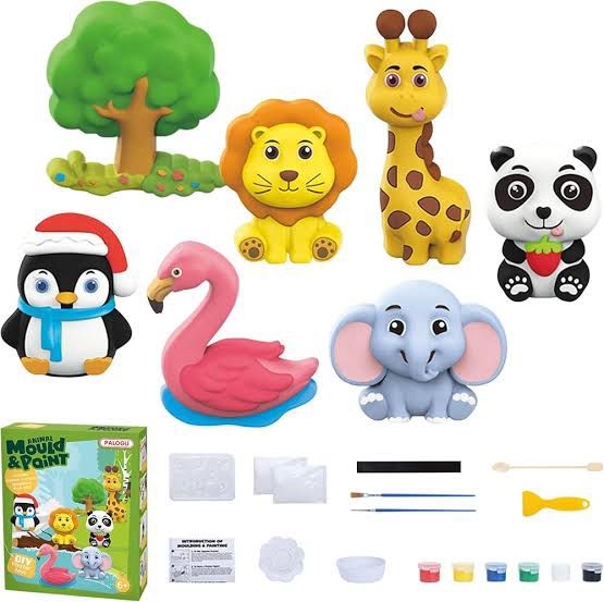Animal Mould & Paint Set
