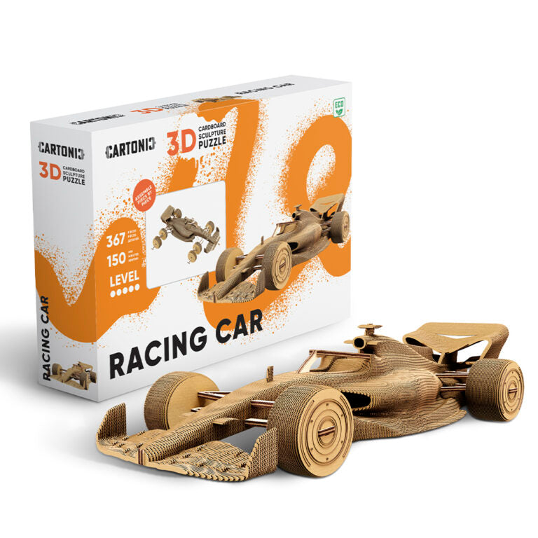 3D Racing Car Cardboard Structure Puzzle