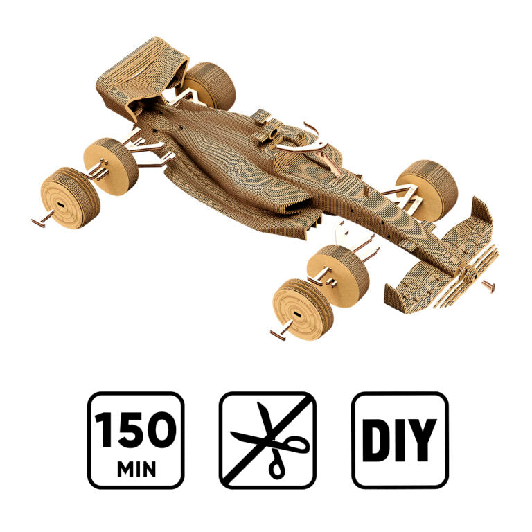 3D Racing Car Cardboard Structure Puzzle