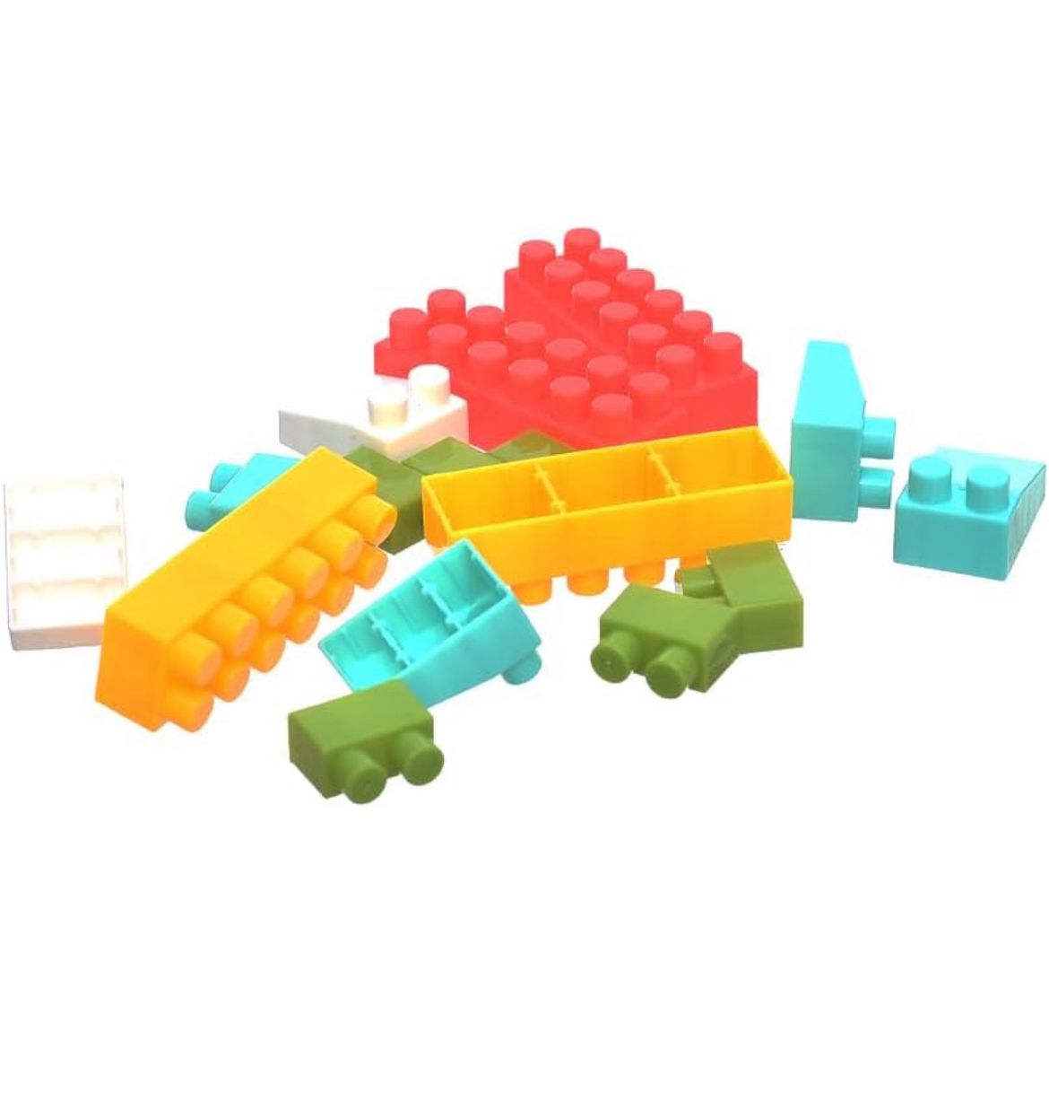 Rocket-Shaped Building Block Set (195 Pieces)
