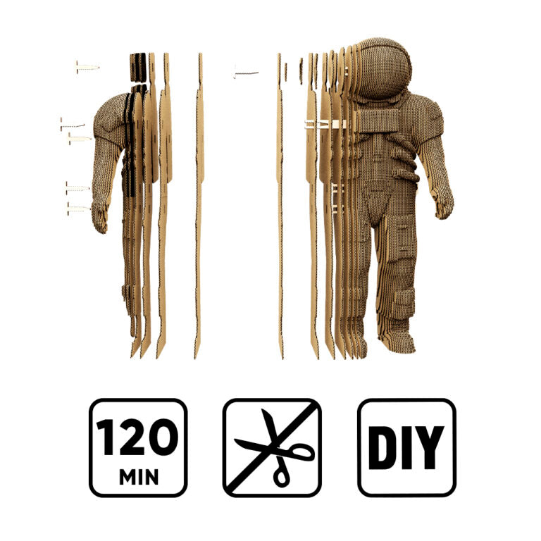 3D Astronaut Cardboard Structure Puzzle