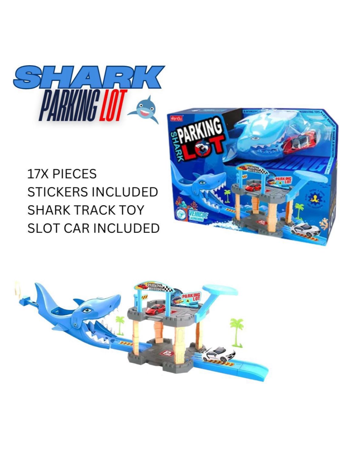 Shark Parking Lot Play Set