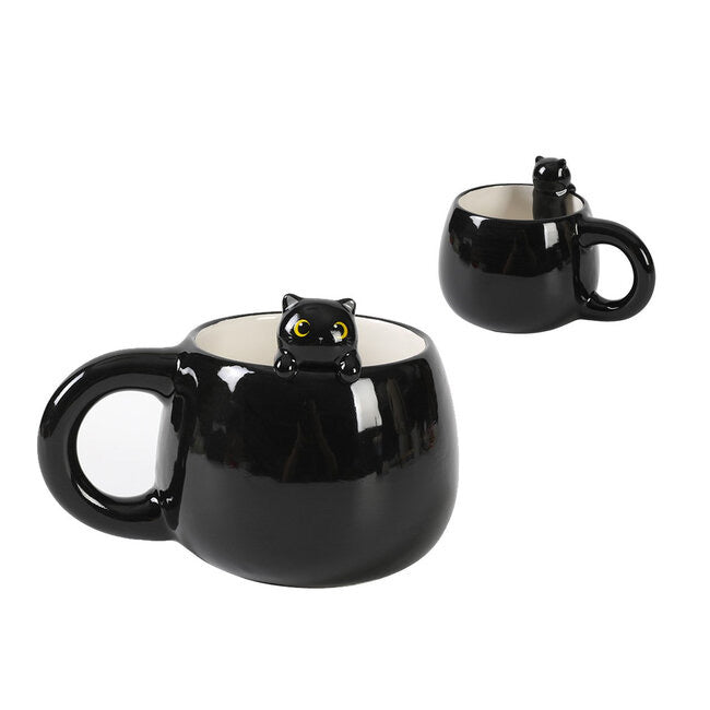 XL Charm Mug - Black Cat