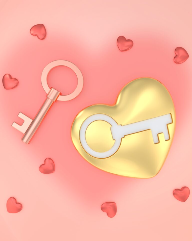 Stainless Steel Keyring - Key To My Heart