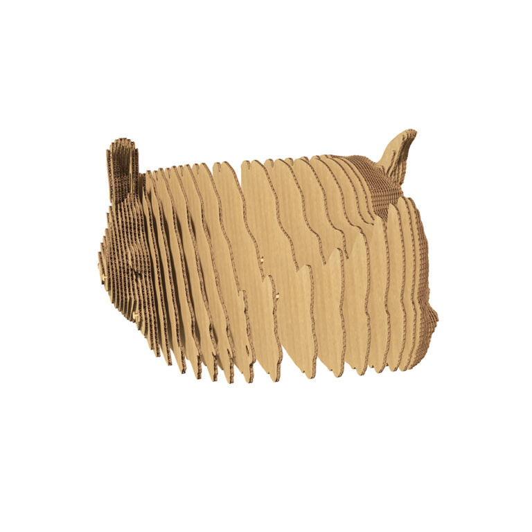 3D Wall Mountable Rhino Cardboard Structure Puzzle