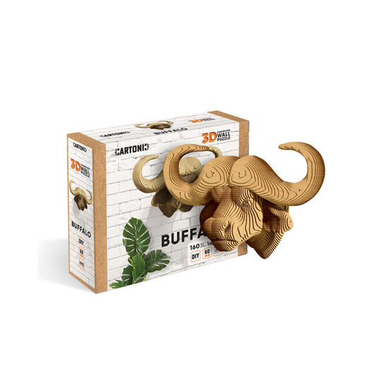 3D Wall Mountable Buffalo Cardboard Structure Puzzle
