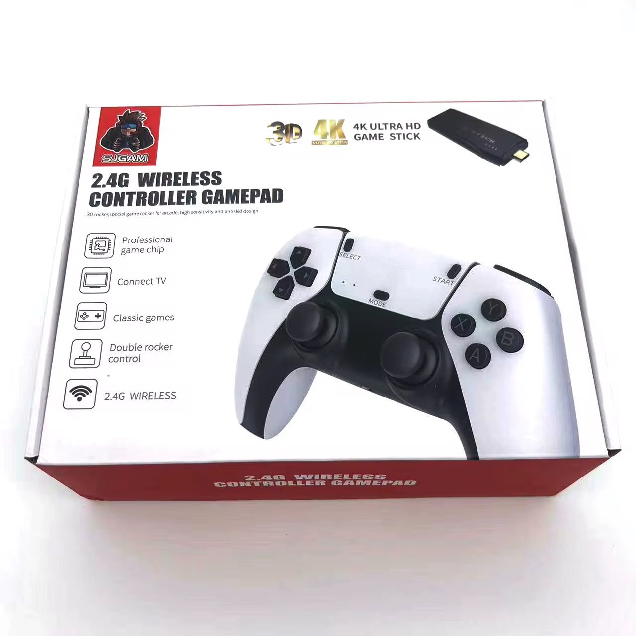 4K Ultra HD Wireless Game Stick with Dual Controllers