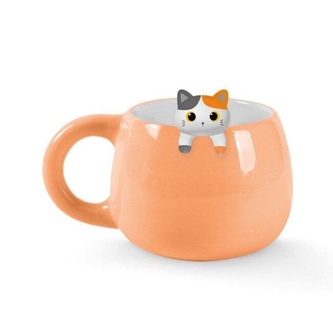 XL Charm Mug - Orange Cat