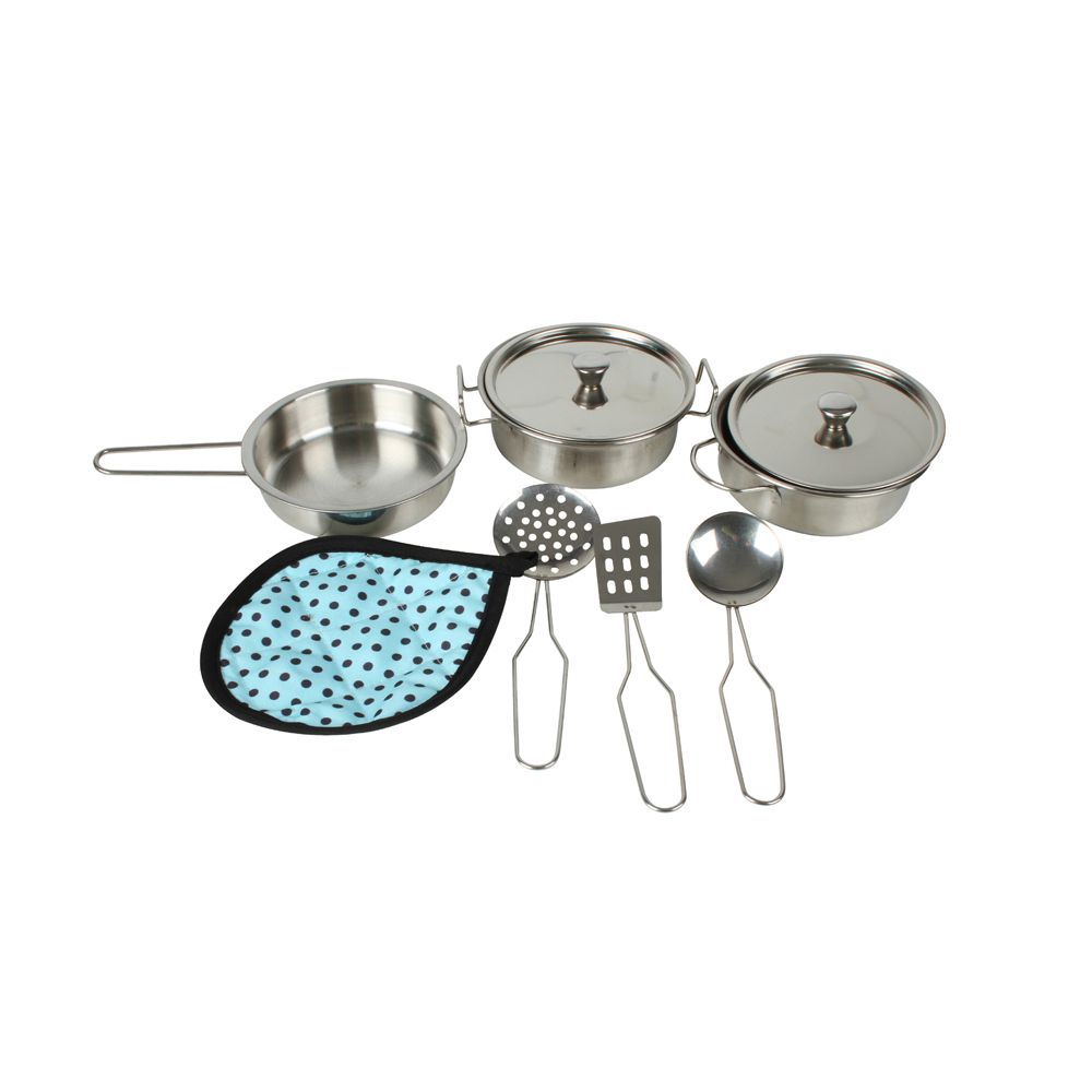 Metal Pots and Pans Play Set