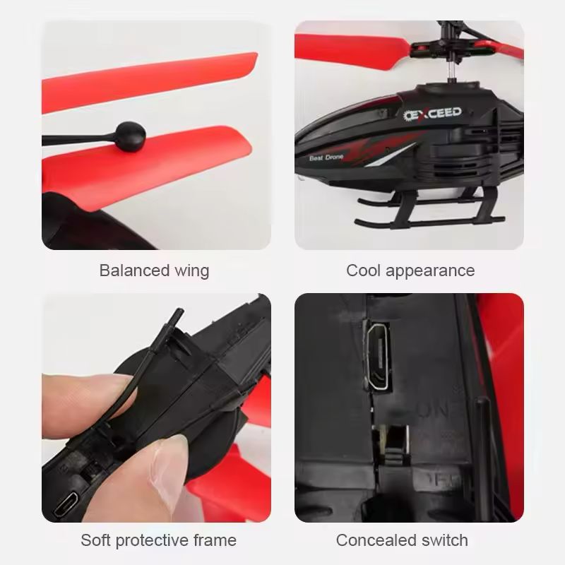 Remote Controlled (RC) Helicopter with Hand-Gesture Sensor