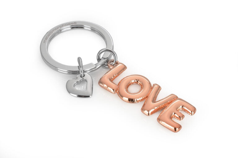 Stainless Steel Keyring - Love Balloon