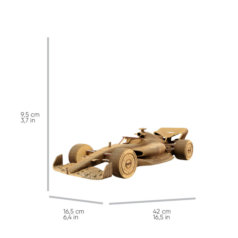 3D Racing Car Cardboard Structure Puzzle
