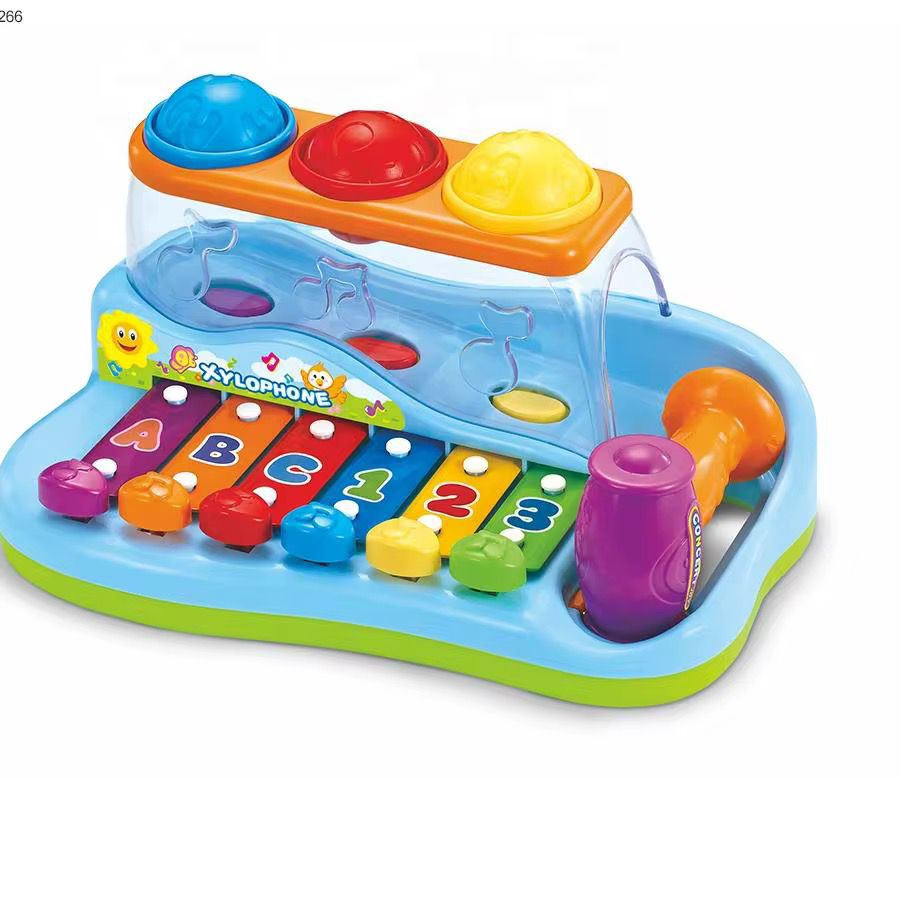 2-in-1 Xylophone & Hammer Ball Toy