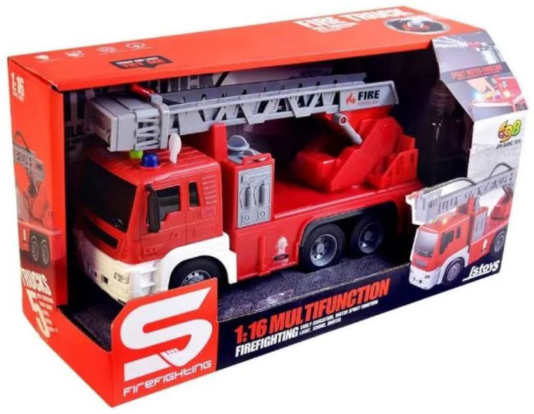 Multifunctional Fire Truck (with Lights, Sounds & Water Spray)