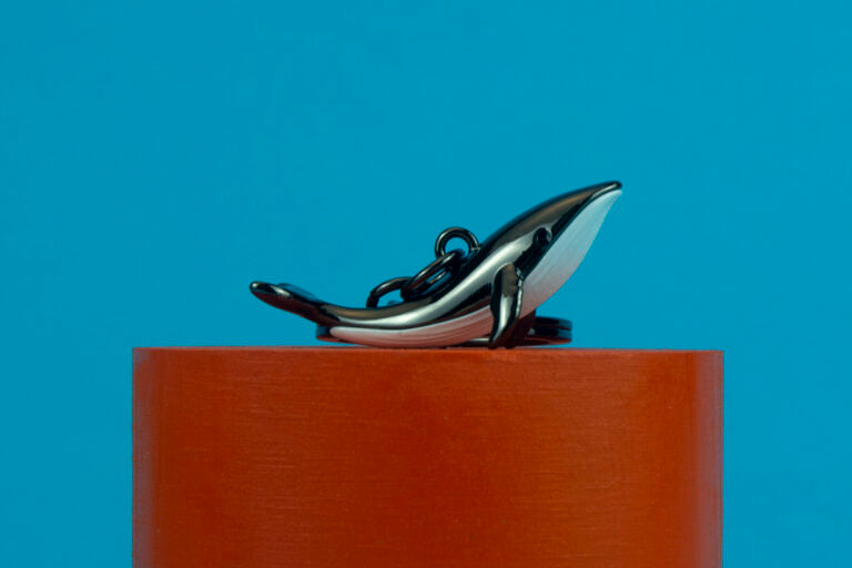 Stainless Steel Keyring - Whale