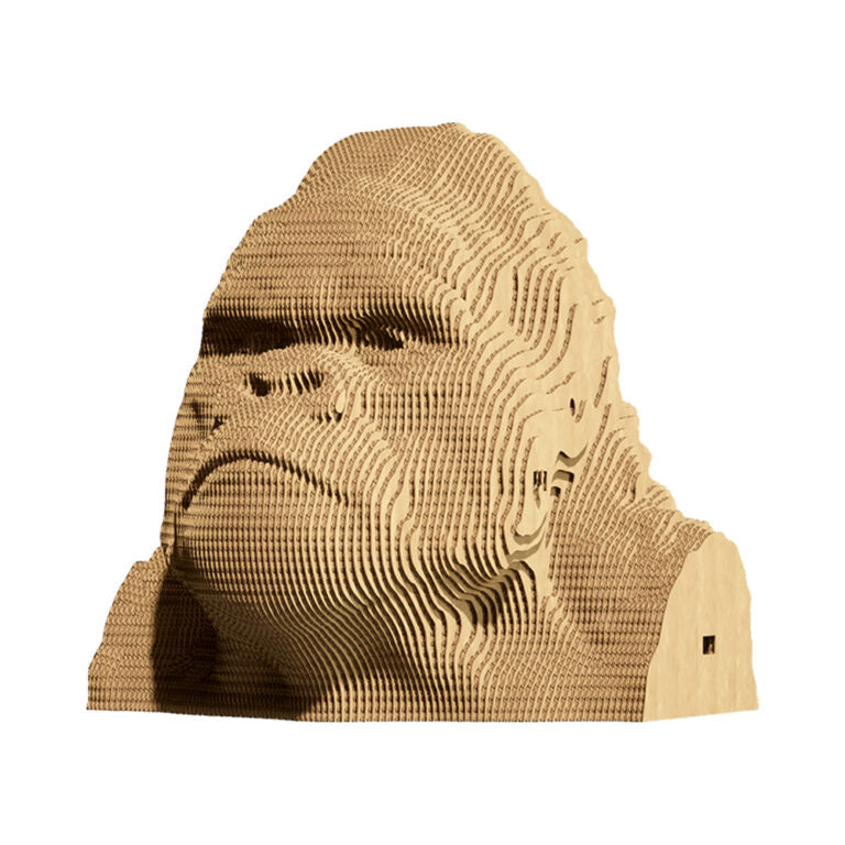 3D Gorilla Cardboard Sculpture Puzzle