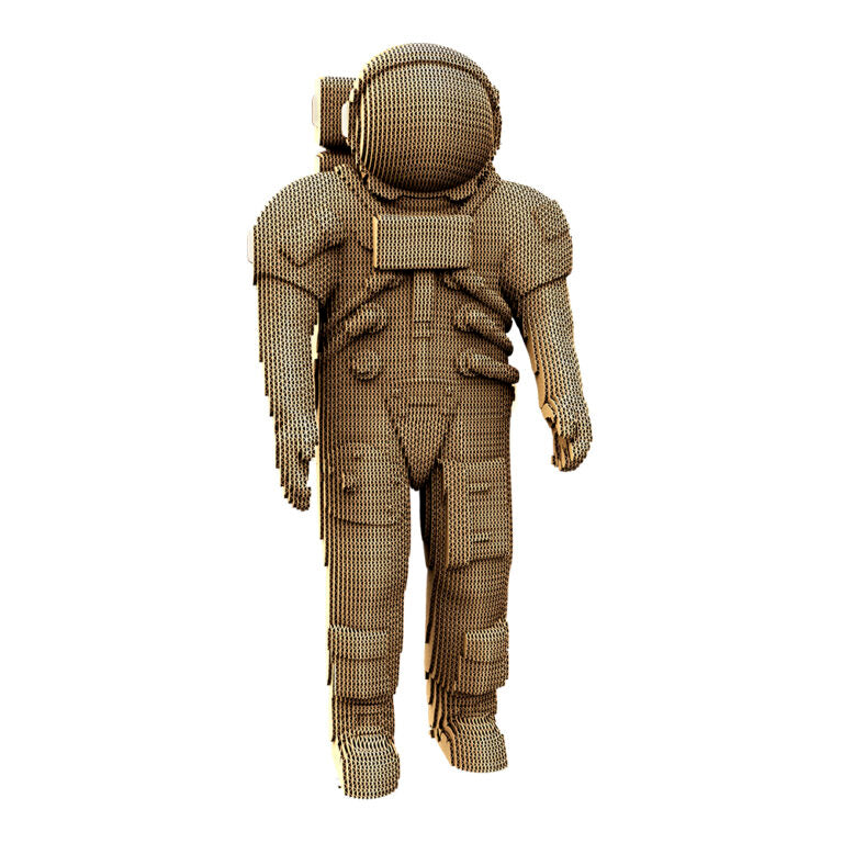 3D Astronaut Cardboard Structure Puzzle