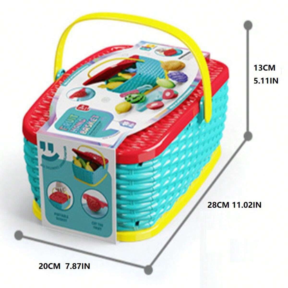 Pretend Play Fruit Cutting Basket