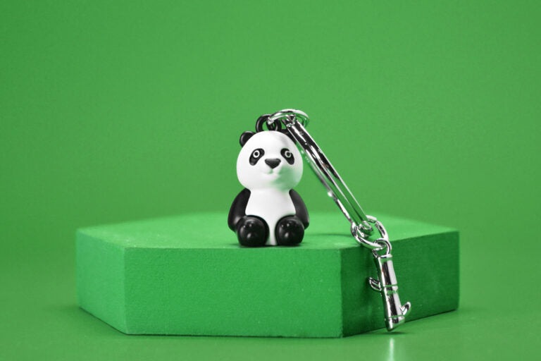 Stainless Steel Keyring - Panda