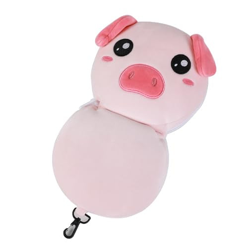 Travel Pillow & Eye Mask Set - Piggy