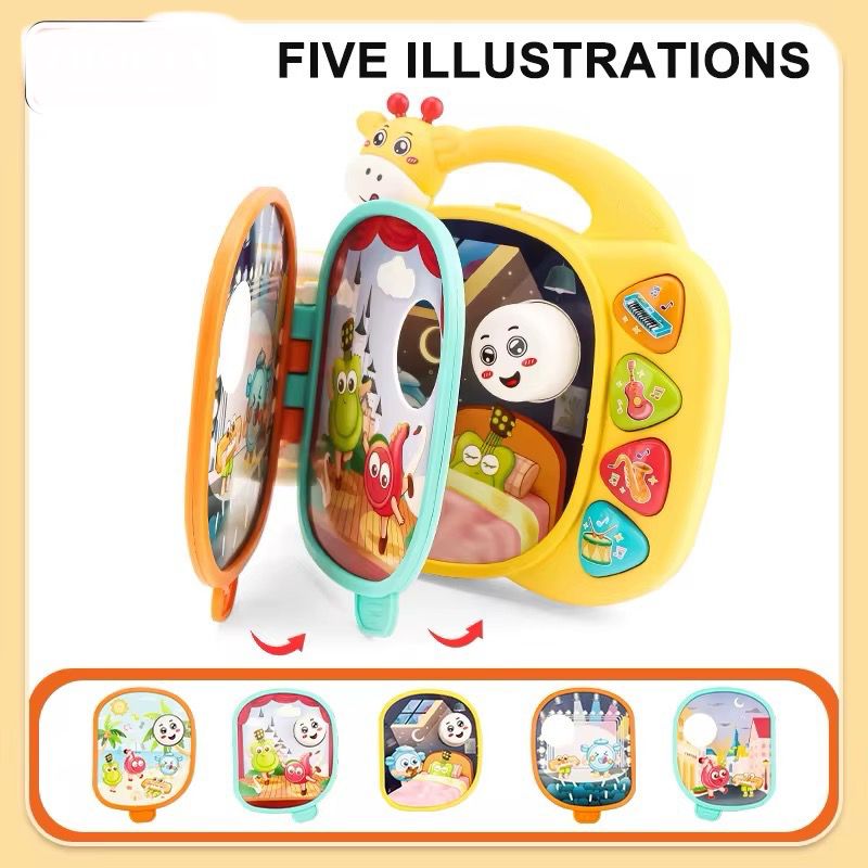 Giraffe Musical Activity Toy - Interactive Baby Sound Book