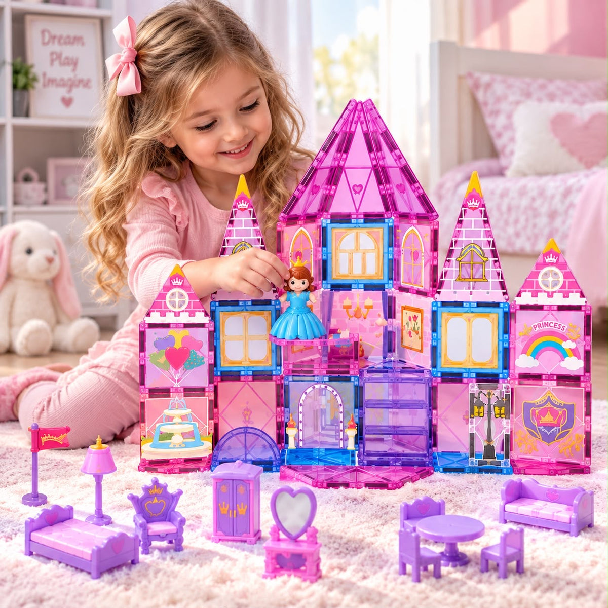 Magnetic Tiles Fun Castle Set