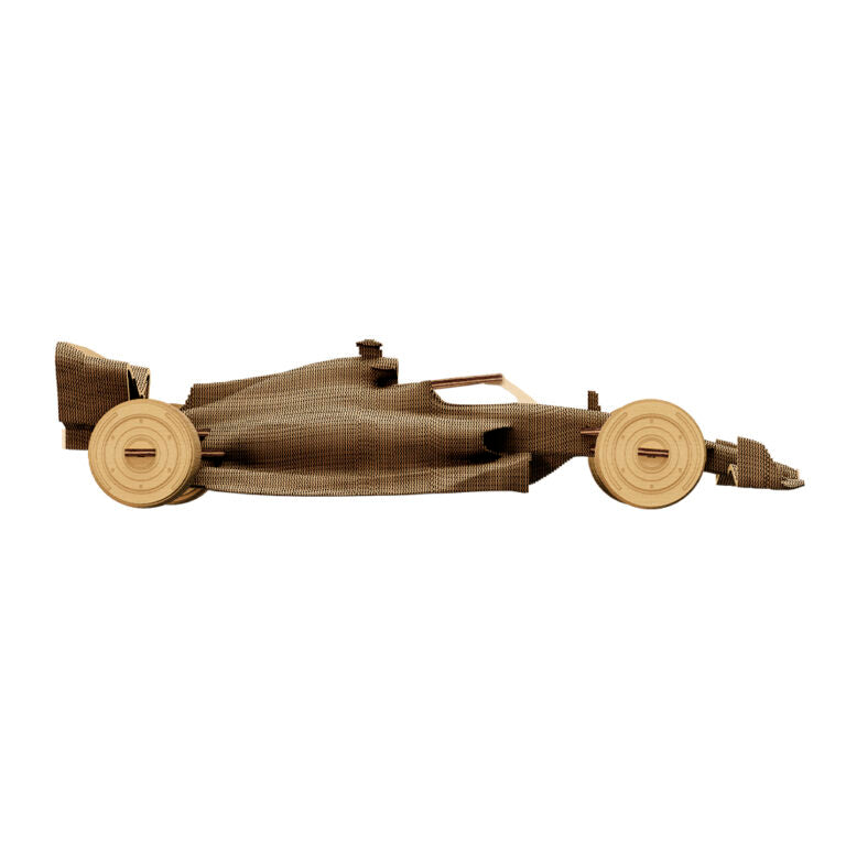 3D Racing Car Cardboard Structure Puzzle