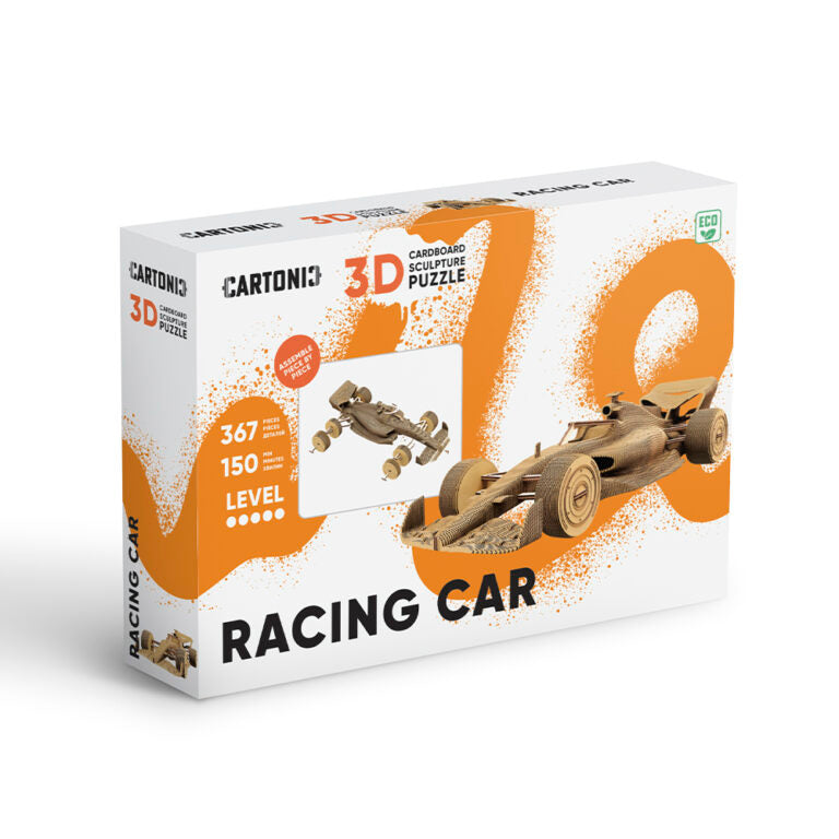 3D Racing Car Cardboard Structure Puzzle