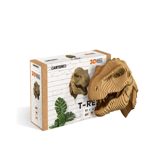 3D Wall Mountable Dinosaur Cardboard Structure Puzzle