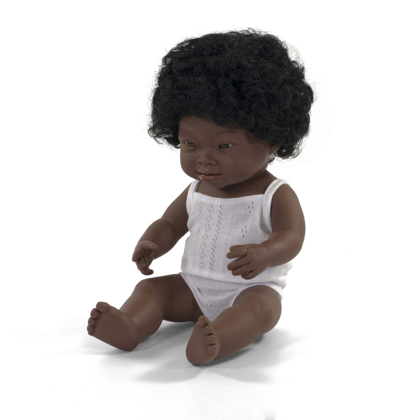 African Down Syndrome Girl Doll (38cm)