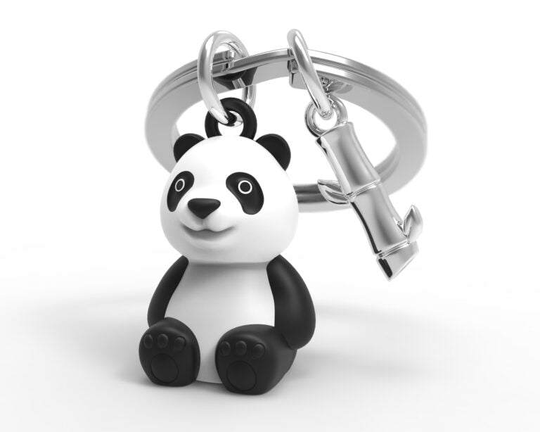Stainless Steel Keyring - Panda