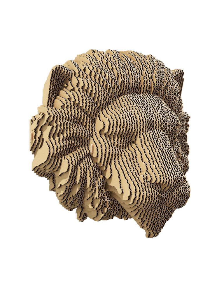 3D Wall Mountable Lion Cardboard Structure Puzzle