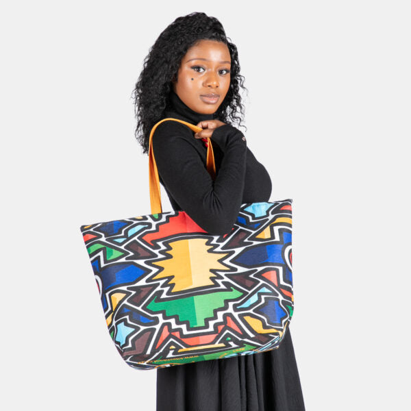 Ndebele Beach Bag