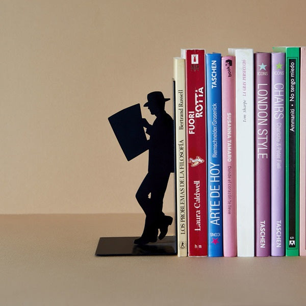 The Reader Metal Book End