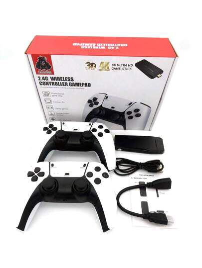 4K Ultra HD Wireless Game Stick with Dual Controllers