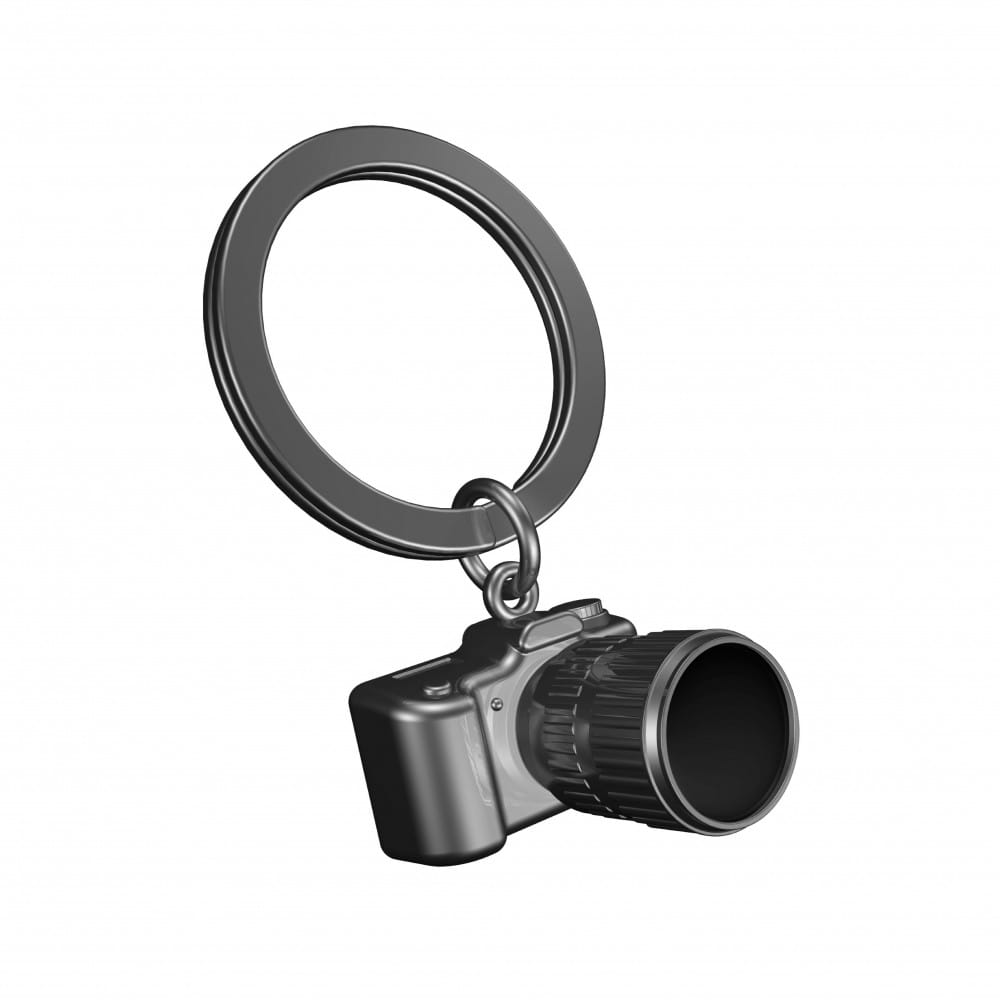 Stainless Steel Keyring - Camera