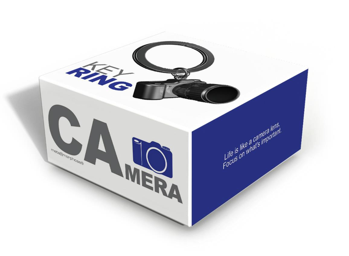 Stainless Steel Keyring - Camera